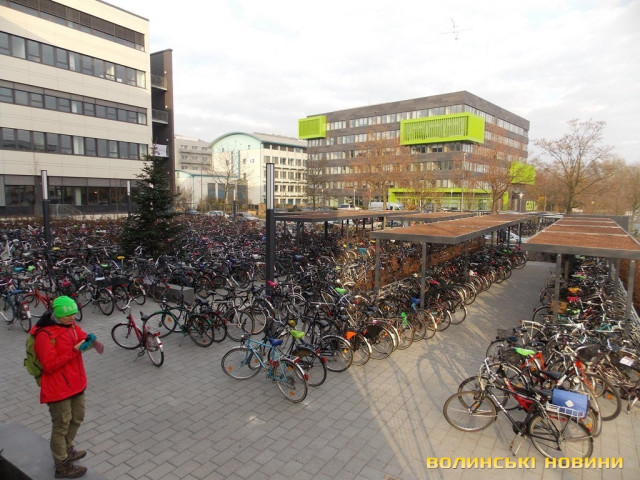 Велопарковка в Мюнстері